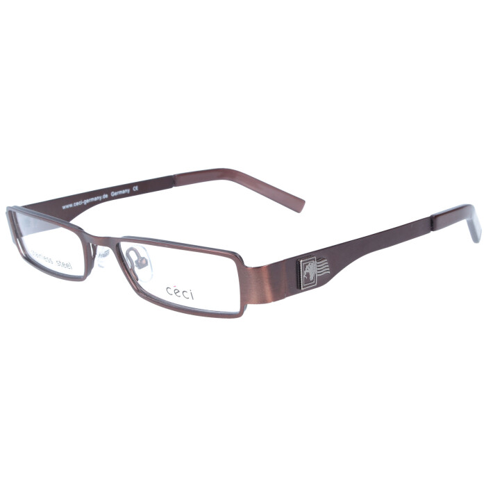 Klassische Unisex Metall - Brillenfassung Céci Cé 5246-620  in Braun