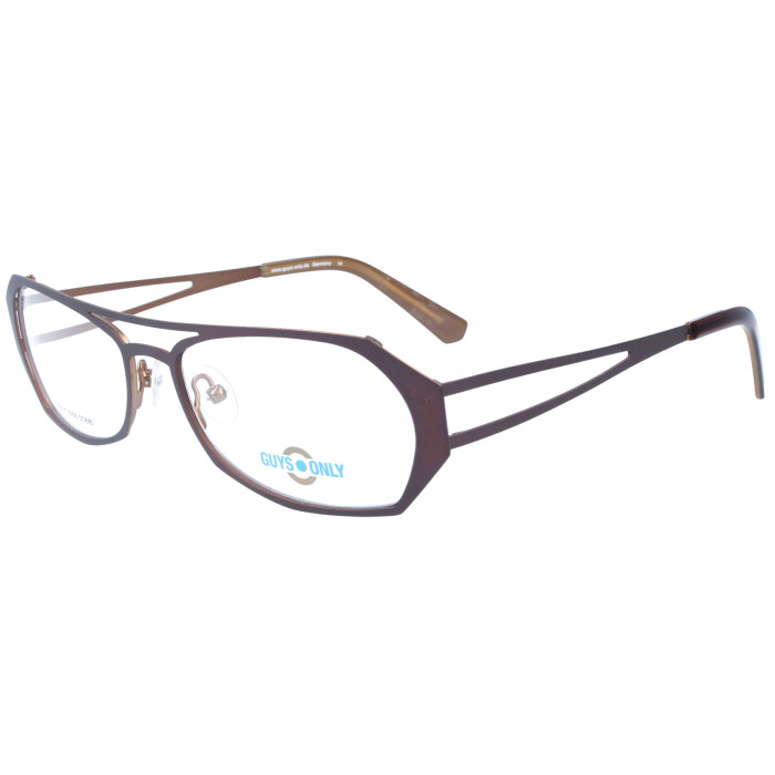Ausgefallene Damen Metall - Brillenfassung Guys Only GO 3114 - 660 in Braun