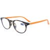 Kunststoffbrille DOKTOR + 2,00 dpt mit Federscharnier inkl. hochwertigem Kunstlederetui in Havanna - Orange