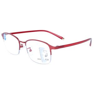 Fertiggleitsichtbrille Blake - Lesebrille - in Rot mit...
