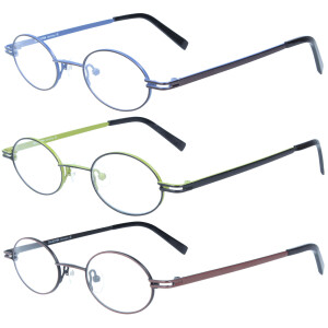 Stylische Lesebrille POTTER aus Metall im Retro-Style