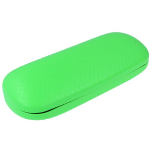 Leuchtendes pflegeleichtes Brillenetui "Elba Neon" im Wabendesign in Hellgrün