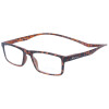 MONTANA Fertig-Lesebrille/-hilfe aus Kunststoff mit Magnetbügelenden in Havanna - Braun + 2,00 dpt