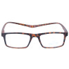MONTANA Fertig-Lesebrille/-hilfe aus Kunststoff mit Magnetbügelenden in Havanna - Braun + 2,00 dpt