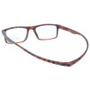 MONTANA Fertig-Lesebrille/-hilfe aus Kunststoff mit Magnetbügelenden in Havanna - Braun + 2,00 dpt