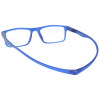 MONTANA Fertig-Lesebrille/-hilfe aus Kunststoff mit Magnetbügelenden in Blau + 2,00 dpt