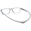 MONTANA Fertig-Lesebrille/-hilfe aus Kunststoff mit Magnetbügelenden in Grau + 1,00 dpt