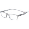 MONTANA Fertig-Lesebrille/-hilfe aus Kunststoff mit Magnetbügelenden in Grau + 3,00 dpt