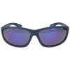 Polarisierende Montana Eyewear SP312B Sonnenbrille in Schwarz mit Blau verspiegelten Gläsern