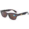 Bifokal-Sonnenbrille MULTISPORT im angesagten Retrodesign inkl. Stecketui in Havanna - Braun + 1,50 dpt