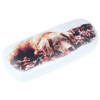 Schönes Hartschalenetui aus Alu in Weiß mit niedlichem Tier-Motiv - Hund