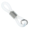 Schlaufenring / Gummischlaufe / Ersatzschlaufe für Brillenketten und Brillenbänder in Transparent - Silber mit Ring