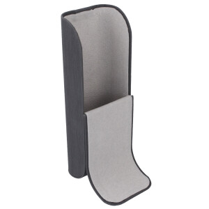 Edles Hartschalen-Etui ALEXA im eleganten Design mit Magnetverschluss in Grau