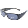 Moderne Sonnenbrille in Schwarz mit grauer Tönung und 100 % UV - Schutz