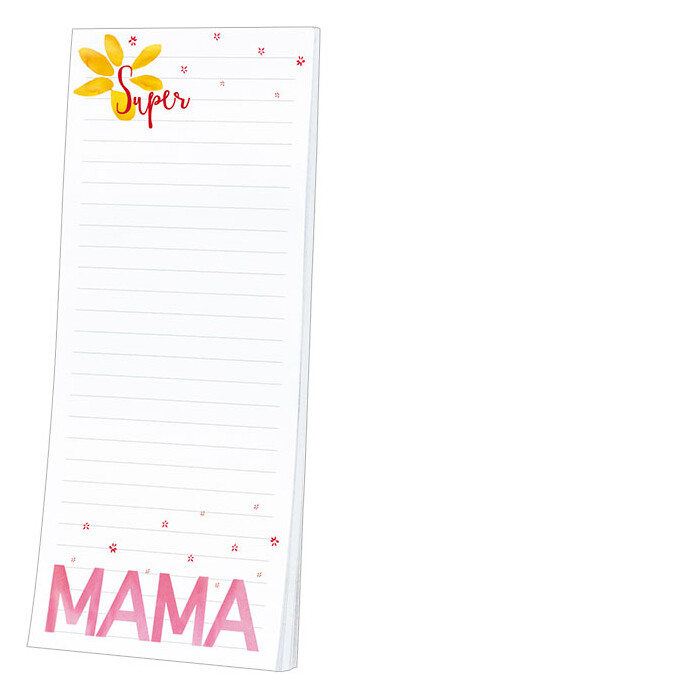 Gute Laune - Kühlschrankblöckchen von Rannenberg & Friends "Super Mama"