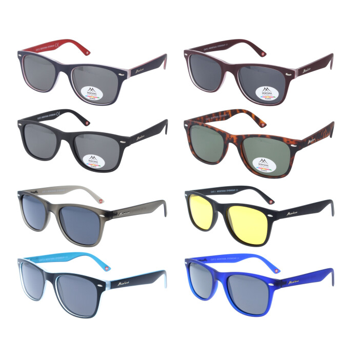 Angesagte Montana Eyewear Kunststoff-Sonnenbrille MP10 mit polarisierenden Gläsern