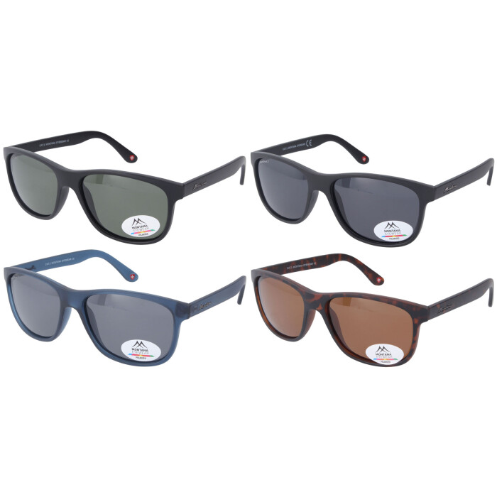 Große Montana Eyewear Kunststoff-Sonnenbrille MP48 mit...