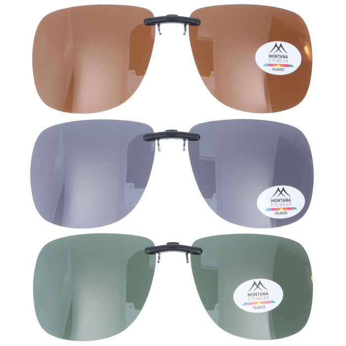 Polarisierender Sonnenschutz Vorhänger Montana Eyewear C11 für Metallfassungen in drei Farben