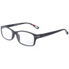 Klassische Lesebrille MR76 aus Kunststoff von MONTANA in Schwarz + 3,50 dpt