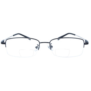 Klassische Bifokalbrille aus Metall BIG FLEXI mit individueller Stärke