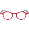 Runde Lesebrille MR69 aus Kunststoff von MONTANA mit Federscharnier Rot + 1,50 dpt