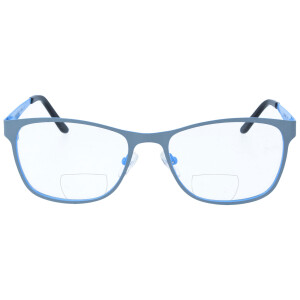 Klassische Bifokalbrille JUN aus robustem Edelstahl mit Federscharnier und individueller Stärke