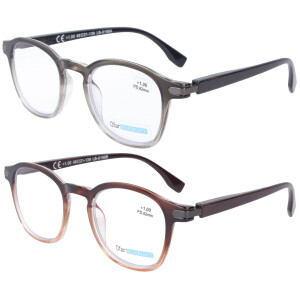 Stilvolle Lesebrille in angesagtem Retro-Look mit...