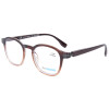 Stilvolle Lesebrille in angesagtem Retro-Look mit Blaulichtfilter / Blueblocker inkl. Etui Braun - Transparent + 1,50 dpt