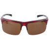 Ofar Überbrille / Sonnenbrille in Rot - Kristall mit brauner Tönung und Polarisation
