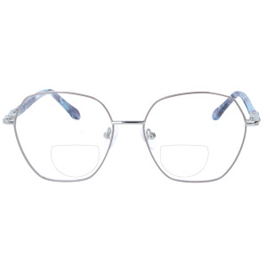 Extravagante Bifokalbrille RIKA mit Federscharnier, Bügel aus Kunststoff und individueller Stärke