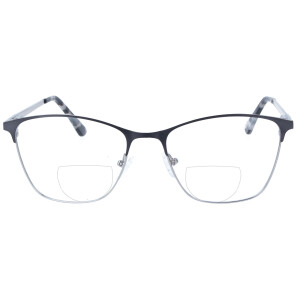 Schöne Bifokalbrille GISELA mit Federscharnier, Bügel aus Kunststoff und individueller Stärke