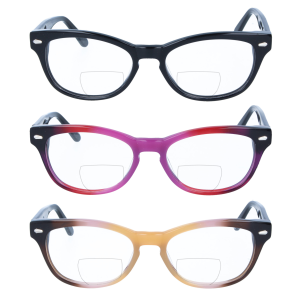 Schicke Bifokalbrille AGNES aus stabilem Kunststoff mit...
