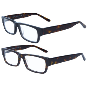 Zeitlose Acetat-Brillenfassung "WILLIAM" mit Federscharnier in verschiedenen Farben