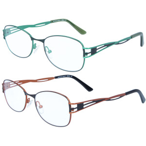 Elegante Metall-Brillenfassung "MARINA" mit schicken Bügeln in verschiedenen Farben