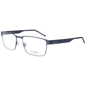 Morel - LIGHTEC - 30244L BO11 Sportliche Brillenfassung aus Metall in Blau mit Federscharnier