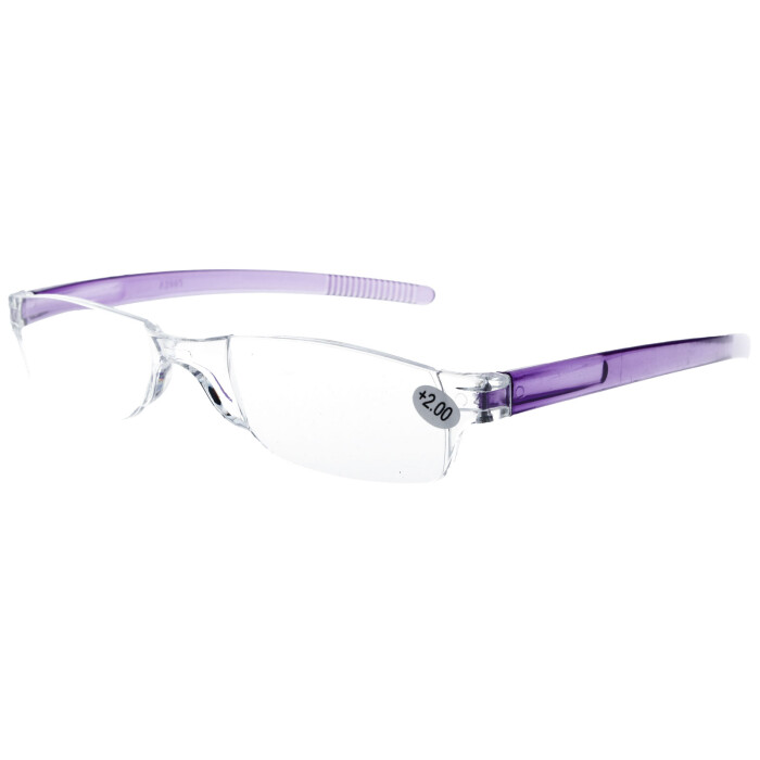 Fertiglesebrille / Lesehilfe UNIVERSAL in verschiedenen Stärken Lila + 2,00 dpt