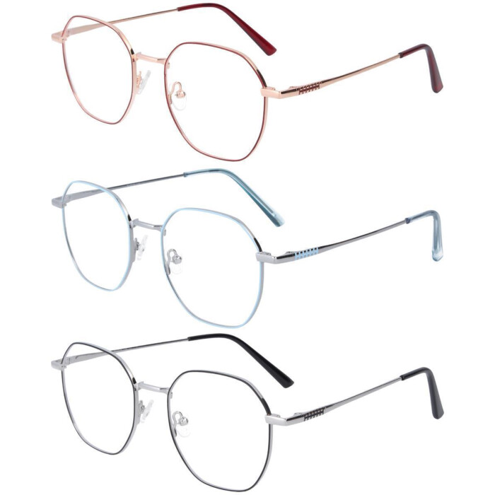 Stylische Edelstahl - Fernbrille NANCY im modernen Look aus leichtem Metall mit individueller Stärke