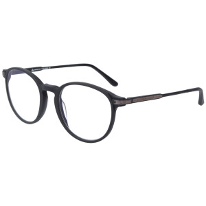 Einstoffen BUCHBINDER  Zeitlose Acetat - Brillenfassung in Schwarz/Walnut Burl