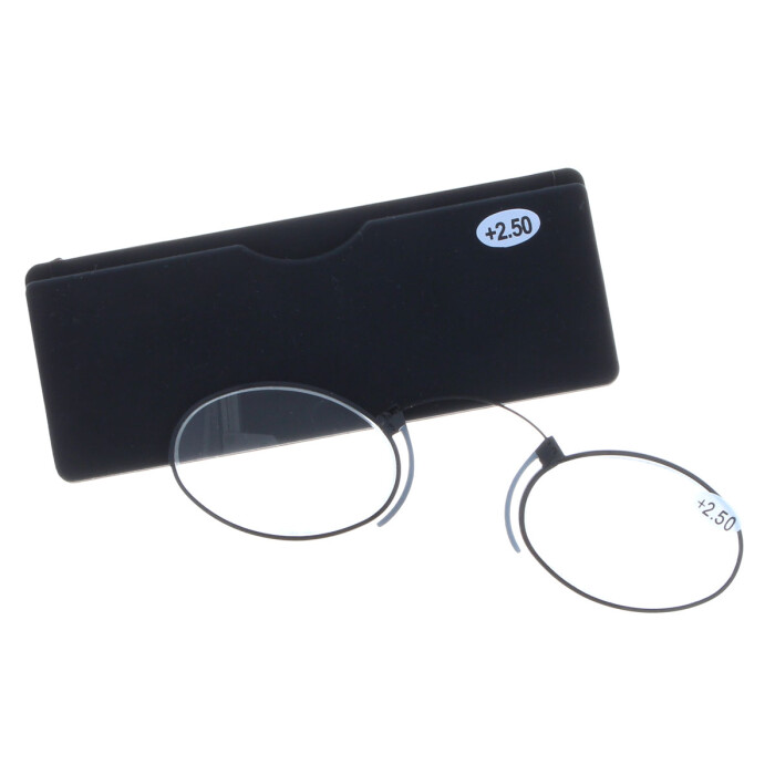 ZWICKER / KNEIFER als Not Lesebrille / Not Lesehilfe aus Metall +3,00 dpt