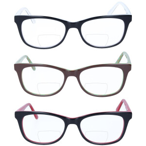 Schicke Kunststoff-Bifokalbrille SILVIE in eleganter Form...