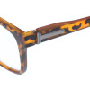 Schicke Kunststofflesebrille RILEY / MR73 mit Federscharnier in Havanna + 3,50 dpt