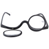 Schminkbrille / Schminkhilfe aus Kunststoff mit 2 beweglichen Gläsern in verschiedenen Stärken Schwarz +1,00 dpt