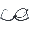 Schwenkbare Schminkbrille / Schminkhilfe aus Kunststoff in Schwarz +2,50 dpt