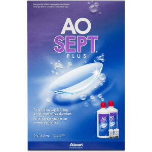 Aosept Plus Kontaktlinsen-Pflegemittel, Vorratspackung, 2 x 360 ml