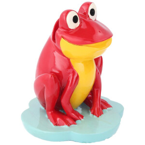 Niedlicher Brillenhalter "Froschparade" in einem auffallenden Rot