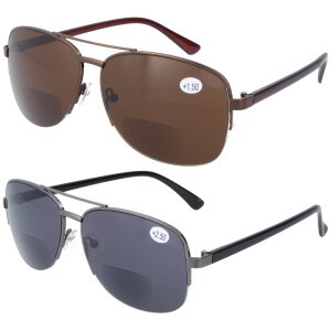 Moderne Nylor Bifokal - Sonnenbrille ULLI (mit Leseteil /...