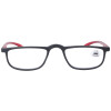 Stylische Lesebrille/ - hilfe ARIZONA mit Federscharnier in Schwarz/Rot + 1,50 dpt