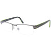 Stylische Brillenfassung ÖGA GG030 mit Federscharnier in schwarz/ grün