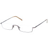Zeitlose Metall - Brillenfassung Basic 3608-700 in Braun mit Federscharnier