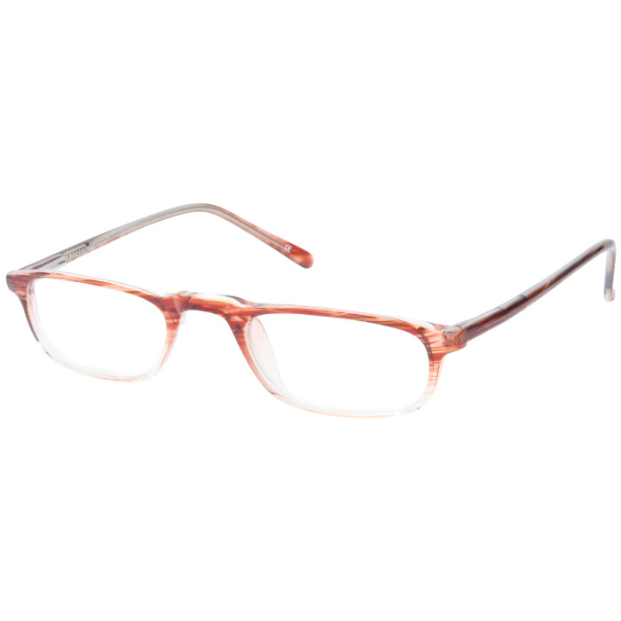 Stylische Kunststoff- Brillenfassung KK 41513-2 in Rot mit Farbverlauf